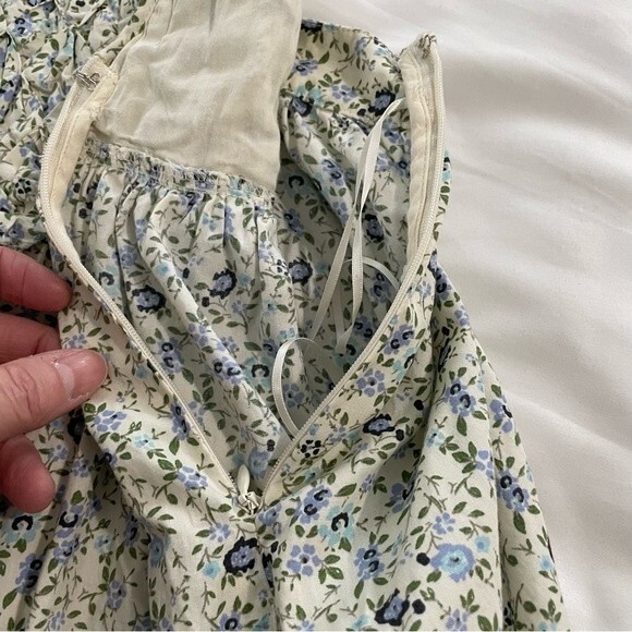 Free People Petunia Mini Dress in Tea Combo Size Small - Picture 8 of 8